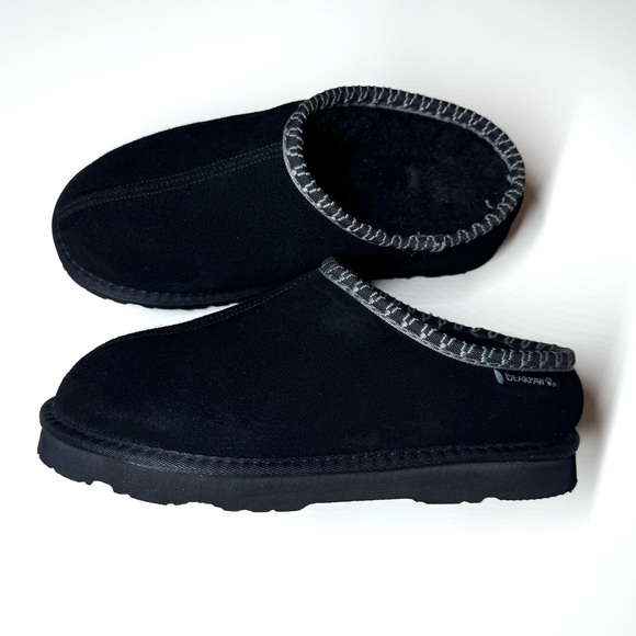 Bearpaw Womens Tabitha Cow Suede Black Slippers Size- 9 - Picture 8 of 11